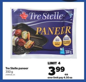Real Canadian Superstore Tre stelle paneer, 350 g offer
