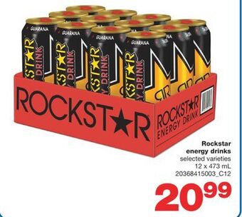 Wholesale Club Rockstar energy drinks, 12 x 473 ml offer