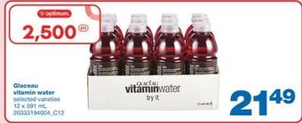 Wholesale Club Glaceau vitamin water, 12 x 591 ml offer