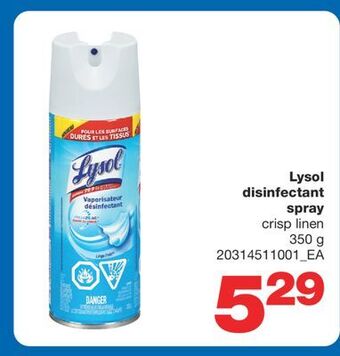 Wholesale Club Lysol disinfectant spray, 350 g offer