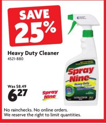 Home Hardware Heavy duty cleaner offer