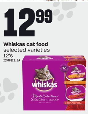 Zehrs Markets Whiskas cat food, 12's offer