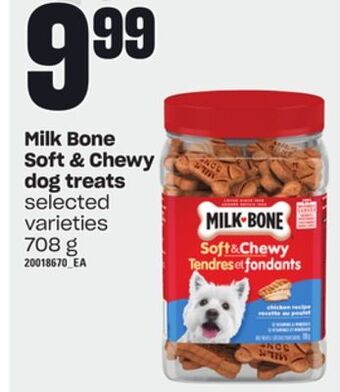 Zehrs Markets Milk bone soft & chewy dog treats, 708 g offer
