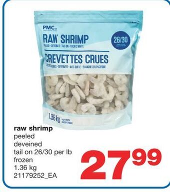 Wholesale Club Raw shrimp, 1.36 kg offer