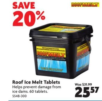 Home Hardware Roof ice melt tablets offer