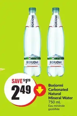 FreshCo Borjormi carbonated natural mineral water 750 g offer