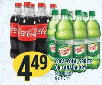 Marché Adonis Coca-cola, sprite or canada dry offer