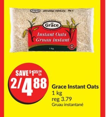 FreshCo Grace instant oats 1 kg offer