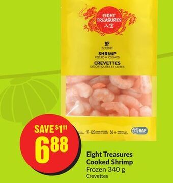 FreshCo Eight treasures cooked shrimp frozen 340 g offer