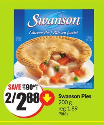 FreshCo Swanson pies 200 g offer