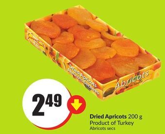 FreshCo Dried apricots 200 g product of turkey offer