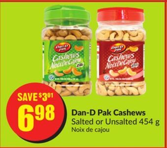 FreshCo Dan-d pak cashews salted or unsalted 454 g offer