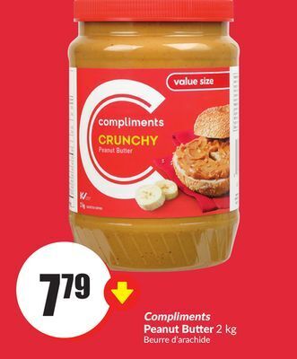 FreshCo Compliments peanut butter 2 kg offer