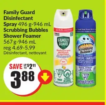 FreshCo Family guard disinfectant spray 496 g-966 ml offer