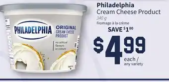 FreshCo Philadelphia cream cheese product 340 g offer