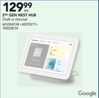 RONA Google 2nd gen nest hub offer