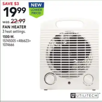 RONA Utilitech fan heater offer