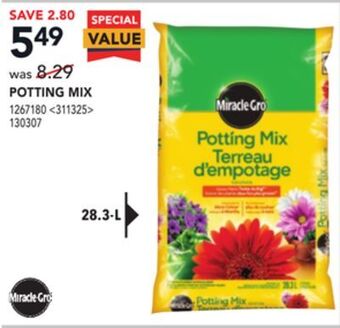 RONA Miracle-gro potting mix offer