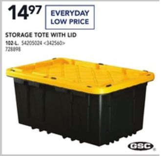 RONA Gsc storage tote with lid offer
