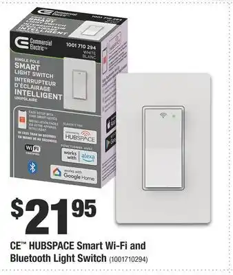 Home Depot Ce™ hubspace smart wi-fi and bluetooth light switch offer