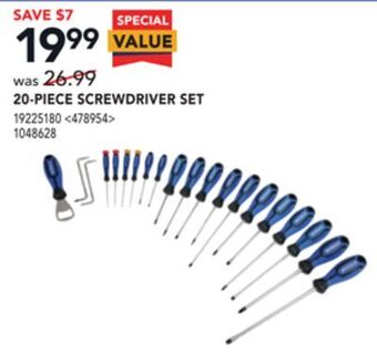 RONA Kobalt 20-piece screwdriver set offer