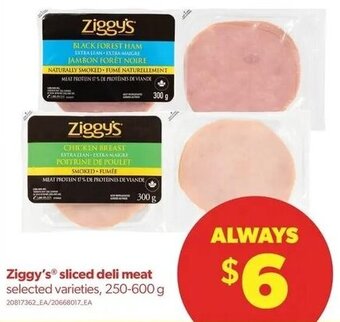 Real Canadian Superstore Ziggy's sliced deli meat offer