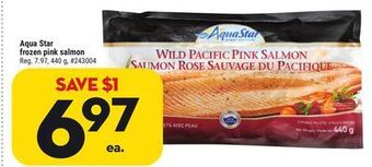 Giant Tiger Aqua star frozen pink salmon offer