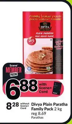 Chalo FreshCo Divya plain paratha family pack 2 kg offer
