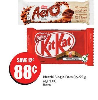 Chalo FreshCo Nestlé single bars 36-55 g offer