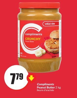 Chalo FreshCo Compliments peanut butter 2 kg offer