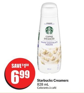 Chalo FreshCo Starbucks creamers 828 ml offer