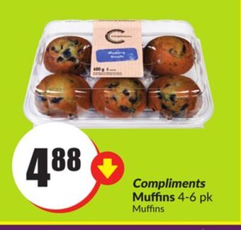Chalo FreshCo Compliments muffins 4-6 pk offer
