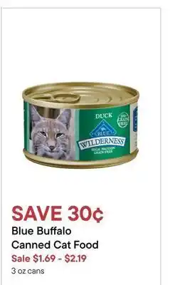 Petvalu Blue buffalo canned cat food offer