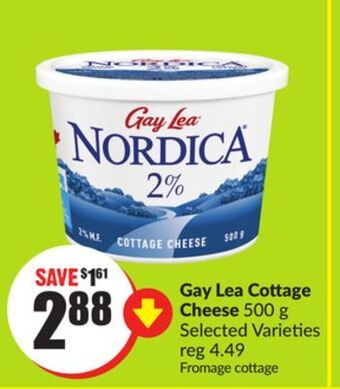 Chalo FreshCo Gay lea cottage cheese 500 g selected varieties offer