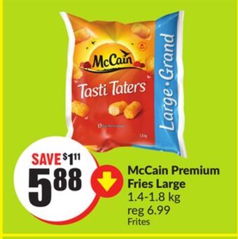 Chalo FreshCo Mccain premium fries large 1.4-1.8 kg offer