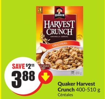Chalo FreshCo Quaker harvest crunch 400-510 g offer