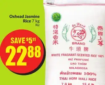Chalo FreshCo Oxhead jasmine rice 7 kg offer