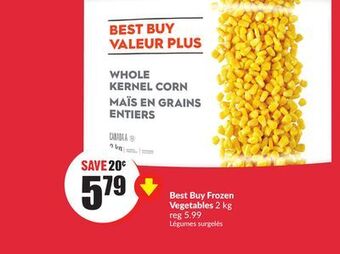 Chalo FreshCo Best buy frozen vegetables 2 kg offer