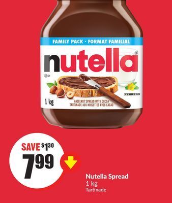 Chalo FreshCo Nutella spread 1 kg offer