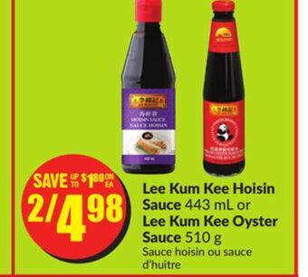 Chalo FreshCo Lee kum kee hoisin sauce 443 ml or lee kum kee oyster sauce 510 g offer