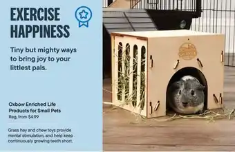 Petvalu Oxbow enriched life products for small pets offer