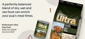 Petvalu Performatrin ultra dog food offer