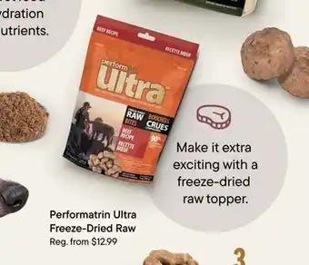 Petvalu Performatrin ultra freeze-dried raw offer