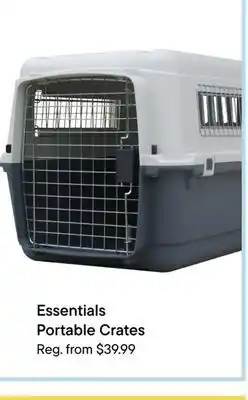 Petvalu Essentials portable crates offer