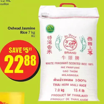 FreshCo Oxhead jasmine rice offer