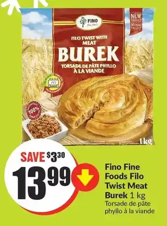 FreshCo Fino fine foods filo twist meat burek offer