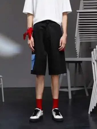 SheIn Shein x lauulauvega men pocket side shorts offer