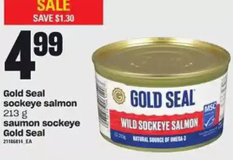 Independent Grocer Gold seal sockeye salmon offer
