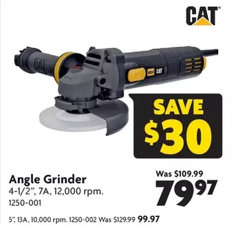 Home Hardware Angle grinder: 4-1/2", 7a | 5", 13a offer