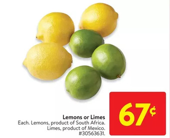 Walmart Lemons or limes offer
